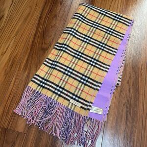 現行 国内正規品 BURBERRY ストール カシミヤ ノバチェック　カシミヤ100 バーバリー 大判 マフラー