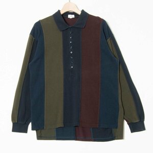 Paul Smith JEANS ポールスミス プルオーバー シャツ 切替 ストレッチ 長袖 コットン100％ メンズ カジュアル トップス 古着 通年