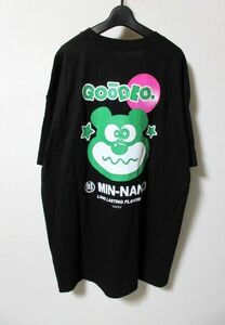 XXL 希少サイズ MIN-NANO ミンナノ × THE GOOD COMPANY 10周年記念 Tシャツ 黒 