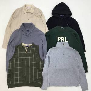 ■Polo by Ralph Lauren CHAPS ポロバイラルフローレン チャップス 6点 まとめ売り サイズMIX スウェットパーカー トレーナー 他 2.5kg