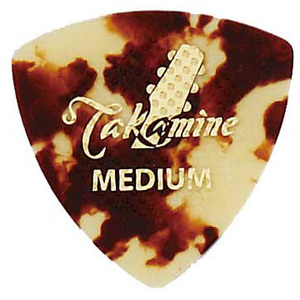 Takamine セルロイド P1T MEDIUM トライアングルピック 10枚セット (タカミネ)