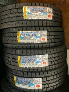 ダンロップ DUNLOP WINTER MAXX SV 01 185/80R14 102/100N LT 2023年製 新品 スタッドレスタイヤ4本セット