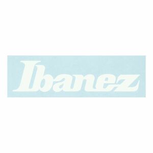 ★Ibanez アイバニーズ ILS1-WH カッティング ・ロゴ ・ステッカー ホワイト ★新品/メール便