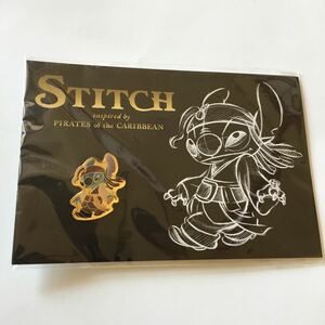 パイレーツオブカリビアン　スティッチ Stich オリジナル ピンズ 新品 Disney ディズニー ピンバッヂ ピンバッジ ピンバッチ　海賊　非売品