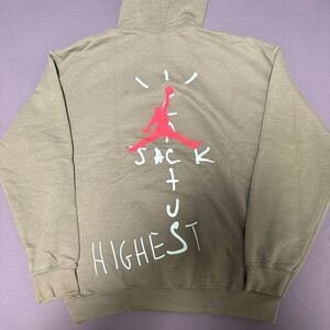 Travis Scott トラビス スコット パーカー Nike ナイキ M サイズ 正規品 中古 スウェット Sweater ボックスロゴ Ovine オリーブ トレーナー