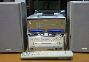 Victor UX-WD700-S MDコンポ 各種再生・テープ録音OK リモコン付き ジャンク扱い (ビクター)