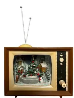 ♦︎函館クリスマスファクトリー　オルゴール　クリスマス　テレビ型オルゴール