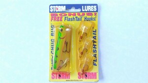 ストーム　ラトリンチャグバグ/フラッシュテールフック　ボーナスフック付き　【未使用】ラパラ吸収前！ STORM Rattlin