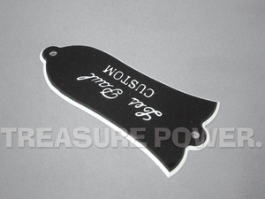 【tp】★新品 トラスロッドカバー Les Paul Custom ロゴ入り Truss Rod Cover 即決有 レスポールカスタム