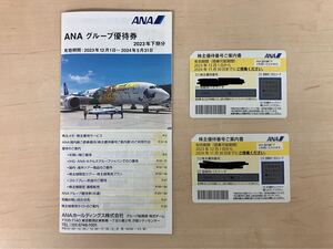 ★2024年11月30日 ANA 株主優待番号案内書 ANAグループ優待券 全日空 飛行機 2枚 ペアチケット コード通知 送料無料 U92