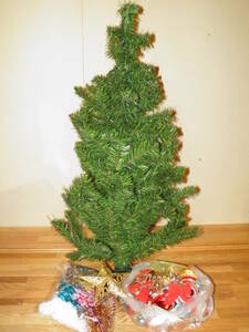 クリスマスツリー 高さ約80～90cm ライト欠品(検索 室内用100cm未満クリスマス会パーティー
