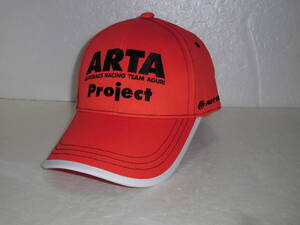 未使用 ARTA キャップ (帽子) オレンジ白 オートバックス SUPER GTアグリautobacs racing team aguri 鈴木亜久里ARTAproject