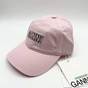 新品未使用！送料込み★Ganni★オーガニックコットン ロゴ キャップ