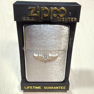 24A064●未使用 未着火 Ｚｉｐｐｏ ジッポ　ライター アーミーウイング エンブレム　ＡＲＭＹ ＷＩＮＧ　アメリカ製 ＵＳＡ