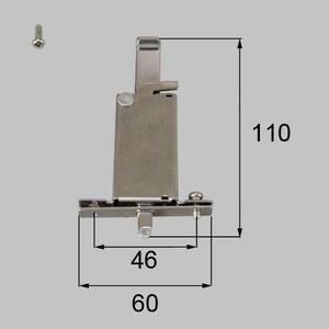 送料込み リクシル LIXIL 新日軽 雨戸用部品 雨戸錠 下用 BKEY23 1個