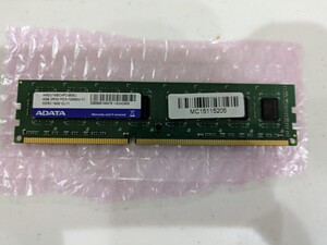 デスクトップPC用メモリ ADATA DDR3-1600MHz 2Rx8 4GB AM2U16BC4P2-B05J 中古 管UJ54