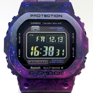 極美品 G-SHOCK GCW-B5000UN-6 40th ANNIVERSARY CARBON EDITION 電波ソーラー LEDライト パープル 2023年11月発売 【ITR152KS7Y9O】