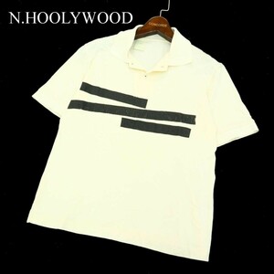 N.HOOLYWOOD ミスターハリウッド 春夏 プリント★ 半袖 ポロシャツ Sz.36　メンズ 日本製　A3T09205_7#A