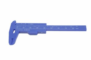 墨文字製作所　ノギス　80ｍｍスケール　インチ　ミリ　印材が傷つき難いプラスティック製