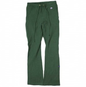 N.HOOLYWOOD x Champion エヌハリウッド チャンピオン 23SS 別注 NEW WEAVE SWEAT PANTS フレアスウェットパンツ C8-W228 L GREEN g15560