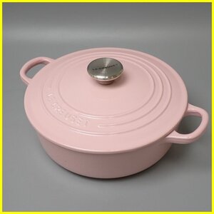 ★LE CREUSET/ルクルーゼ 両手鍋 22cm/シフォンピンク/鋳物ホーロー/ココット/調理器具&1631000078