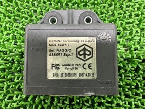 MP3 ECM 638591 ピアジオ 純正 中古 バイク 部品 ECU コントロールユニット 機能的問題なし 品薄 車検 Genuine