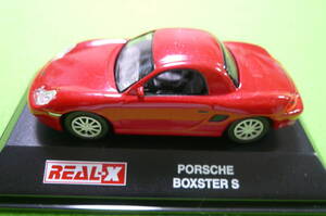 【希少・新品】REAL-X1/72 ミニカーコレクション★PORSCHE BOXSTER S ☆レッド