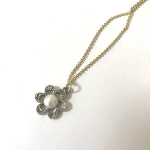 CHICA カメリア 花 ネックレス ペンダント ゴールド