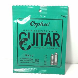 送料99円 ギター弦 1-6弦 ワンセット10-46 Orphee 新品未開封 エレキギター用 ノーマルライトゲージ