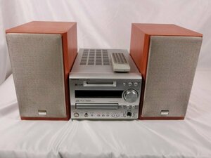 【中古現状品・通電確認済】ONKYO オンキョー ミニコンポ FR-7GX D-S7GX 取扱説明書 リモコン ケーブル 動作未確認 1FA2-T140-8MA1181