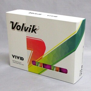 Volvik VIVID パープル 1箱 12球 2024年 US直輸入品 ボルビック ヴォルヴィック ビビッド ヴィヴィッド ゴルフボール 3ピース マットカラー