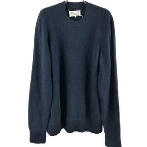 Maison Margiela (メゾン マルジェラ) Towel Feeling Longsleeve Knit T Shirt 2015AW (navy)