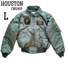 HOUSTON ヒューストン CWU45P フライトジャケット カーキ L