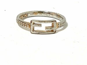 【中古】FENDI フェンディ　バケットリング　指輪　メタル　1A2621