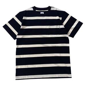 B.W.G JAPAN BORD ER TEE black/white L