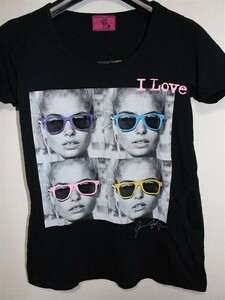 ロックスターズエンジェルス Rockstars&Angels レディース 半袖 Ｔシャツ ブラック ジャパンMサイズ 新品 黒