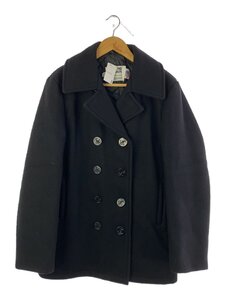 Schott◆ピーコート/38/ウール/BLK/無地/U.S.740N