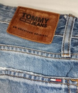 ☆TOMMY HILFIGER サイズW30 L32ブルー青デニム ロング パンツ長ズボンORIGINALボトムスSTRAIGHTジーパン トミーヒルフィガーJEANSジーンズ