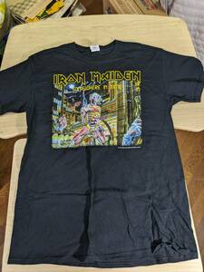 【服飾】 ビンテージ レア Tシャツ バンド 当時物? IRON MAIDEN アイアン・メイデン WORLD TOUR 1986 1987 GILDAN M 黒 半袖