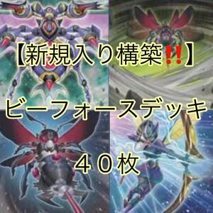 遊戯王【新規入り構築！！】ビーフォースデッキ４０枚