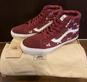 即決 新品 US10 28.0cm WTAPS × VANS SK8-HI OG S ダブルタップス スケートハイ スニーカー クロスボーン バンズ バーガンディー