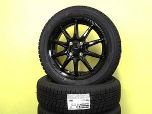 S3850 新品 国産 4本 165/60R15 ヨコハマ アイスガード 6 iG60 G05 4.5J +45 ブラック ハスラー ソリオ キャスト デリカ ミニ D2 在庫処分