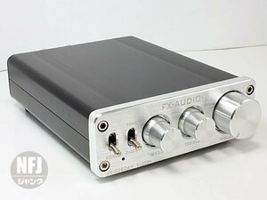 NFJ★ FX-AUDIO- FX-2020A+ CUSTOM シルバー 旧ロット【サンプル保管品】ACアダプター(DC12V/3.5A)オマケ付き