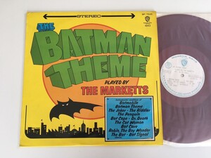 【赤盤/白ラベル見本盤】The MARKETTS / ゴー・ゴー！バットマン THE BATMAN THEME 66年日本盤コーティングペラジャケLP 東芝音工 BP7525