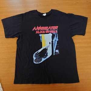 アナイアレイター Annihilator Tシャツ 1989 Alice in Hell XL　ワンオク taka着用