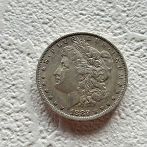 1882年-o アメリカ　モルガンダラー　1ドル銀貨