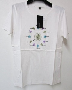 【Timothy】手書き風 ロゴイラスト レディースTシャツ （ホワイト） LL（バスト：93～101cm 身長：154～162cm）　KansaiFashion-05