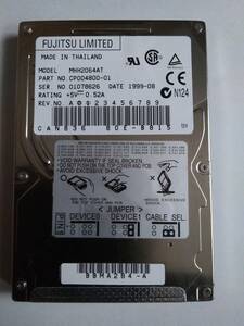 送料無料　FUJITSU　MHH2064AT　6.4GB　正常　No1