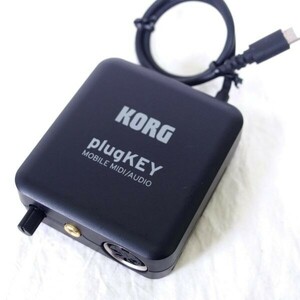 KORG/コルグ PLUGKEY-BK モバイルMIDI オーディオインターフェイス Lightning/60サイズ