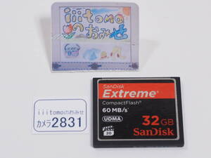 ◆カメラ2831◆ コンパクトフラッシュ（CFカード）Extreme 32GB　60MB/s SanDisk サンディスク Used ～iiitomo～